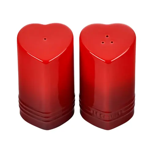 Le Creuset Conjunto Saleiro E Pimenteiro Coracao 130ml Vermelho