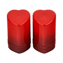 Le Creuset Conjunto Saleiro E Pimenteiro Coracao 130ml Vermelho
