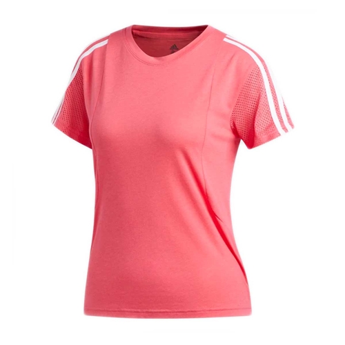 camiseta 3 stripes adidas rosa