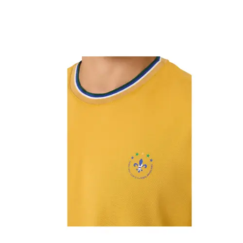 Dudalina T-Shirt Masc Mc Piquet Copa Amarelo Escuro  (2601) (15)