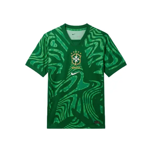 Nike Camisa Infantil Manga Curta CBF II Goleiro Torcedor 2026/2027 Verde IB5091 (302)