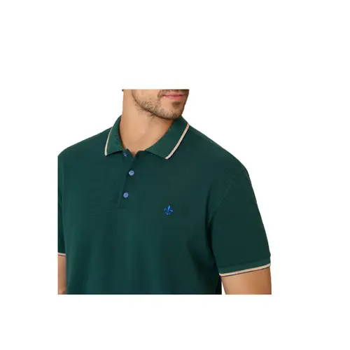 Dudalina Camisa Polo Masc MC Piquet Copa Verde Escuro (2601) (30)