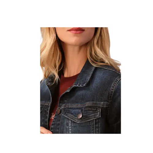 Calvin Klein Jaqueta Fem Jeans Trucker Controle Termico Marinho (2601) (0598)