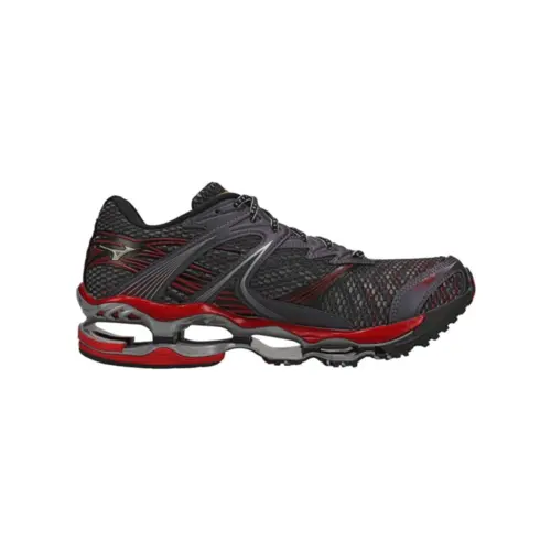 Tenis Mizuno M Wave Prophecy 1 Cinza/Vermelho/Preto
