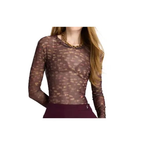 Le Lis Blusa Tule  Estampa Brilho (2601) (94)