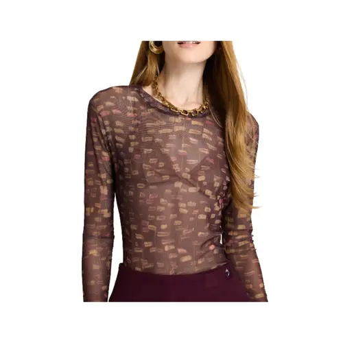 Le Lis Blusa Tule  Estampa Brilho (2601) (94)