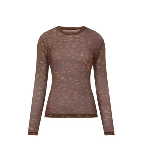 Le Lis Blusa Tule  Estampa Brilho (2601) (94)