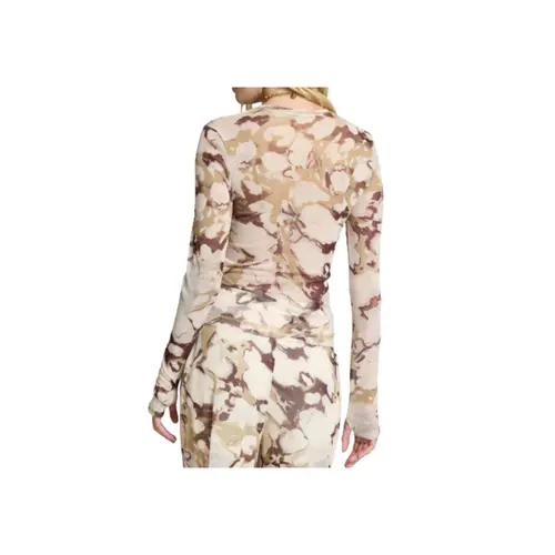 Le Lis Blusa Tule Marfim Estampa Tule Marfim Variante 12 (2602)