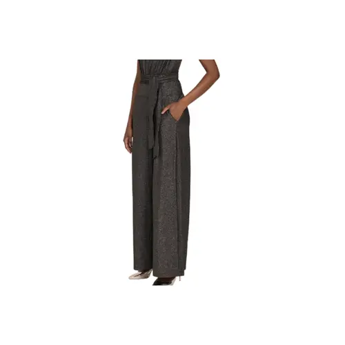 Le Lis Calça Pantalona Luna Preto Com Prata (2402) (09)
