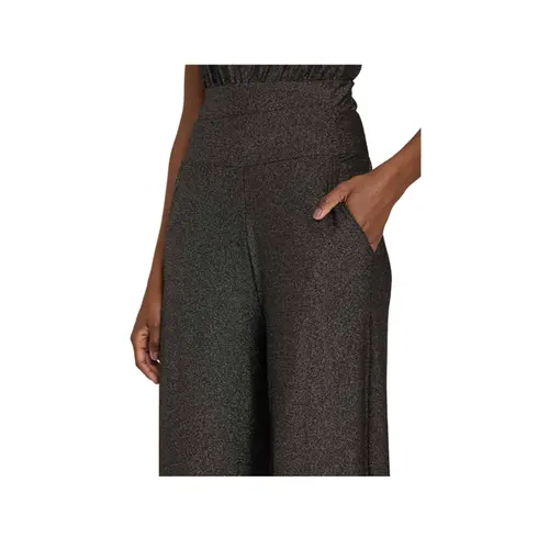 Le Lis Calça Pantalona Luna Preto Com Prata (2402) (09)