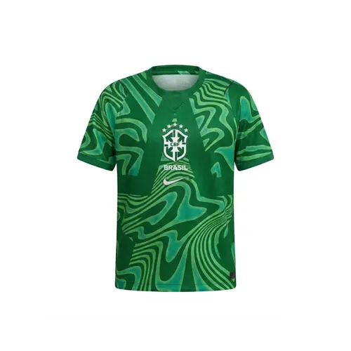 Nike Camiseta CBF Masculino Manga Curta Torcedor Goleiro Verde