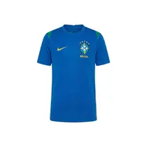Nike Camiseta Infantil Manga Curta CBF Treino Azul