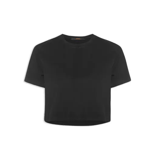 Animale Camiseta Fem Cropped Preto (2401) (0005)