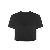 Animale Camiseta Fem Cropped Preto (2401) (0005)