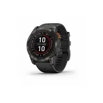 Garmin Smartwatch Com GPS Fênix 7X Pro Solar Cinza Com Pulseira Preta