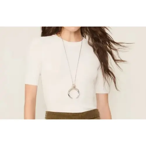 Animale T-Shirt MC Basica Tricot Canelado Off White (2601) (0003)