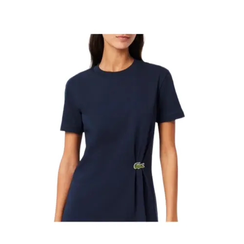 Lacoste Vestido Fem Camisetao Drapeado (2501) (166)