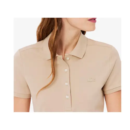 Lacoste Vestido Fem Gola Polo Slim Fit Mini Pique (2601) (X6F)