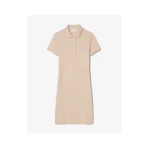 Lacoste Vestido Fem Gola Polo Slim Fit Mini Pique (2601) (X6F)