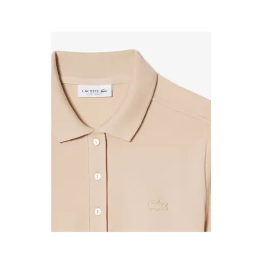 Lacoste Vestido Fem Gola Polo Slim Fit Mini Pique (2601) (X6F)