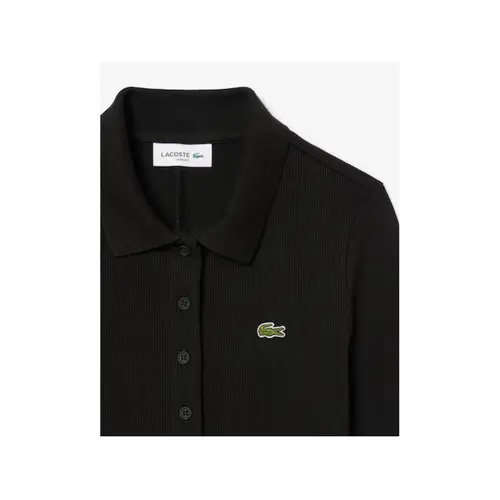 Lacoste Vestido Fem Gola Polo Midi Mc Rib Reto (2501) (031)
