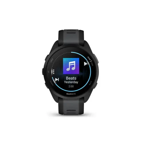 Garmin Smartwatch com GPS Forerunner 165 Music Preto e Cinza