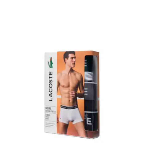Lacoste Kit 3 Cuecas Boxer Masc (2301) (RXZ)
