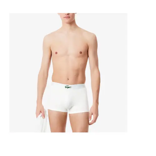 Lacoste Kit 3 Cuecas Boxer Curto Masc (2601) (ZJ2)