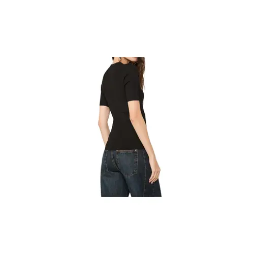 Animale T-Shirt Básica Tricot Canelado Preto (2601) (0005)