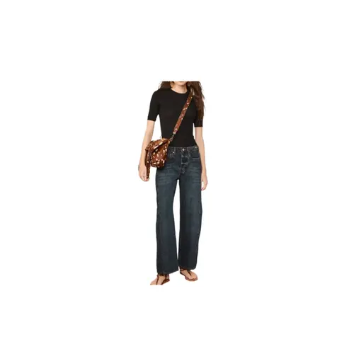 Animale T-Shirt Básica Tricot Canelado Preto (2601) (0005)