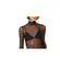Animale Blusa Gola Alta De Tule Preto (2601) (0005) G