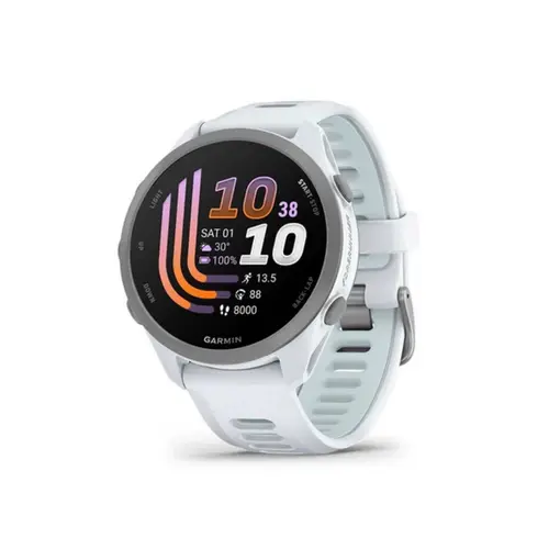Garmin Smartwatch com GPS Forerunner 170 Music Marfim/Azul Nuvem 010-03920-11