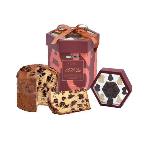 Ofner Panetone Gotas de Chocolate com Bombons Sortidos 840g