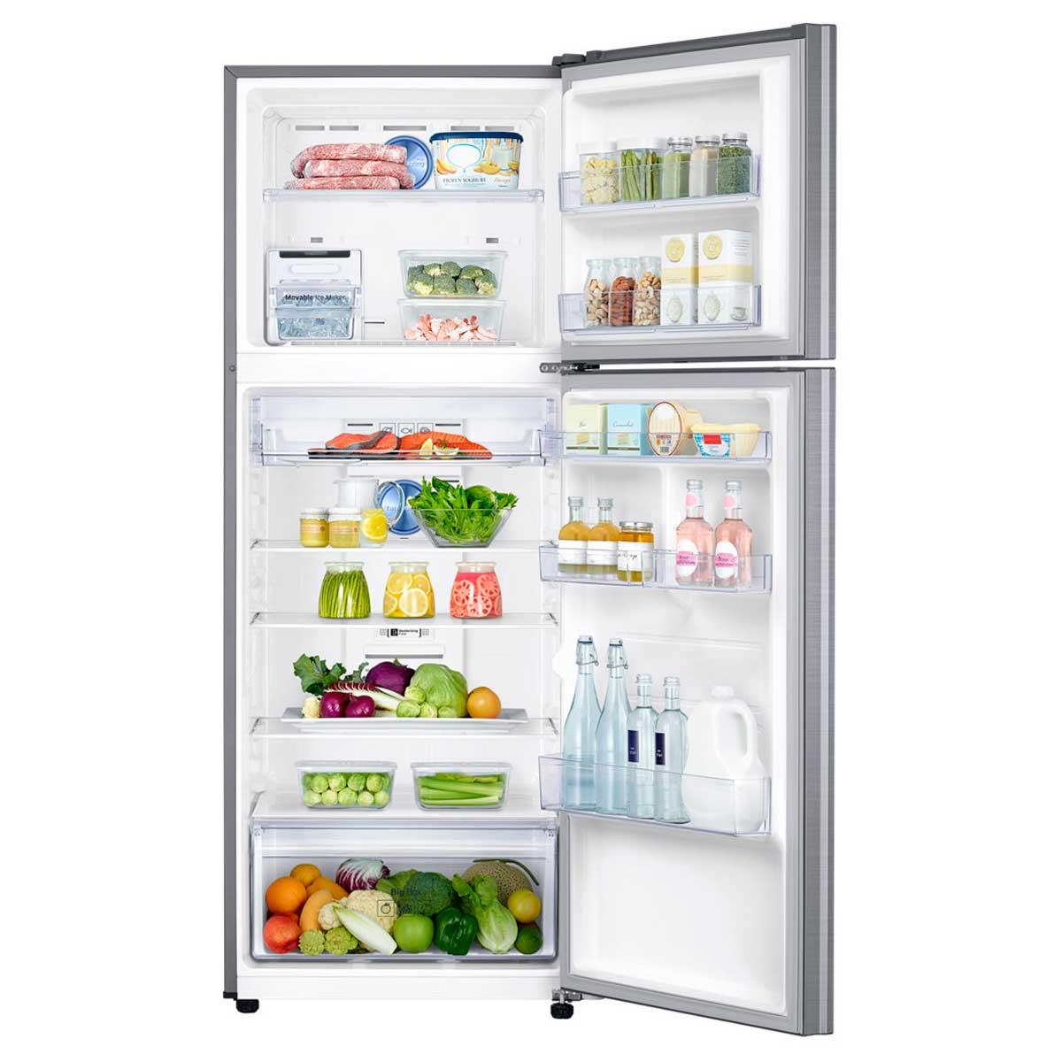Refrigerador Samsung Top Mount Freezer Inox 384 litros 5 em1