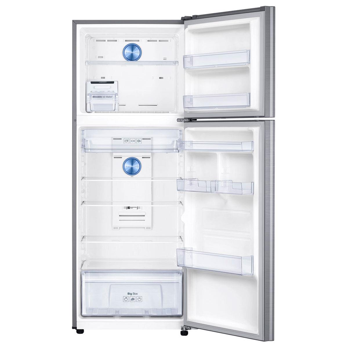 Refrigerador Samsung Top Mount Freezer Inox 384 litros 5 em1