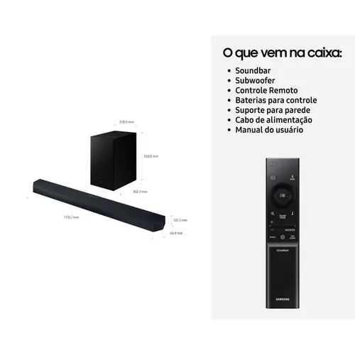 Samsung Soundbar 3.1.2 Canais Subwoofer Série Q 2026