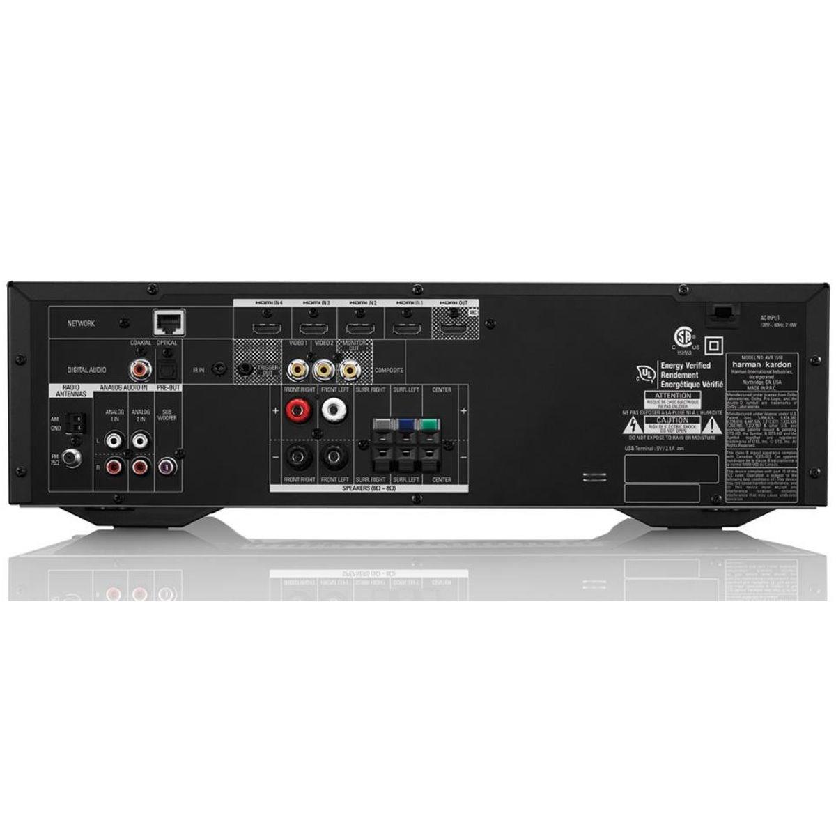 Receiver para Home Theater Harman Kardon AVR 1510 5.1 Canais 375W 127V