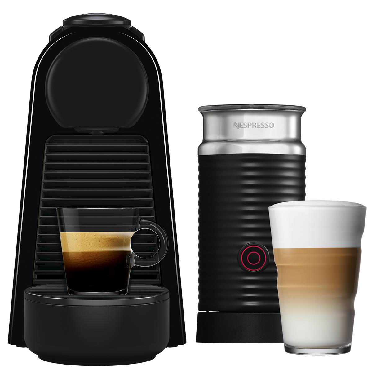 Cafeteira Nespresso Essenza Mini D30 Preta Fosca + Aeroccino