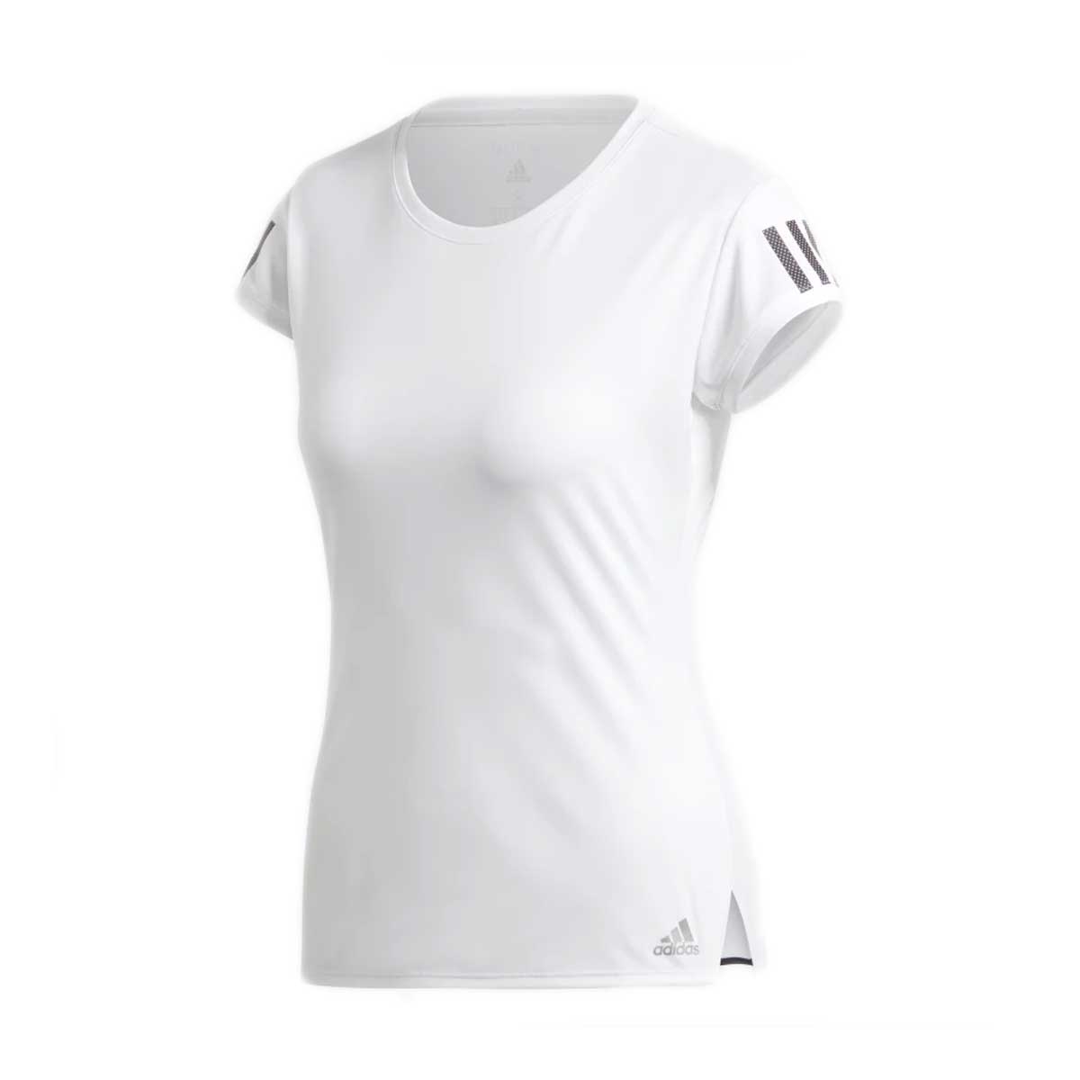 camiseta adidas club 3 stripes feminina