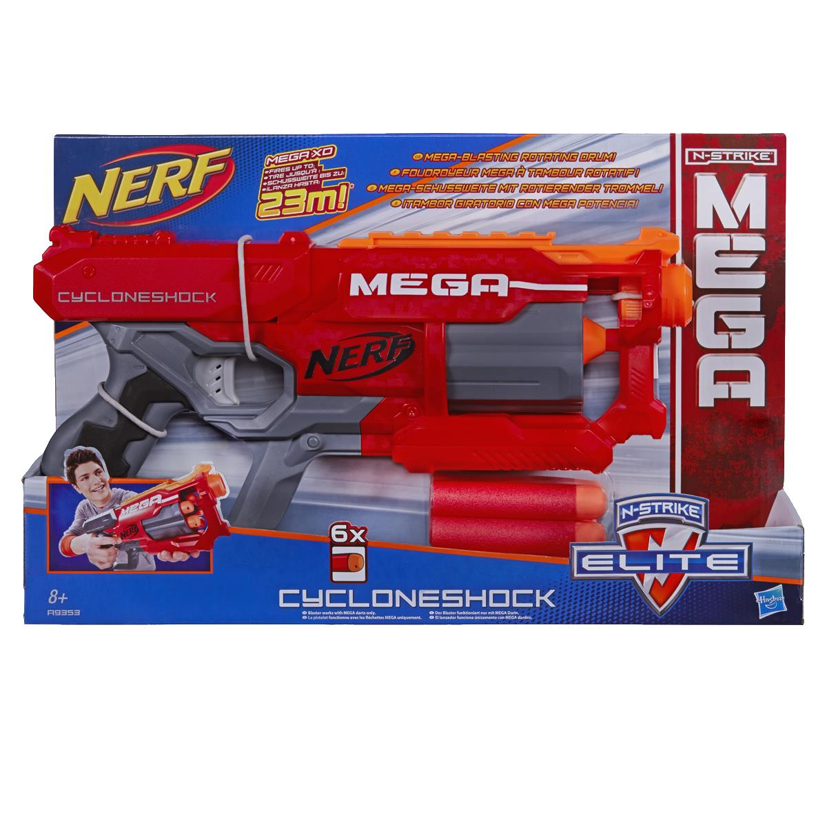 Arma Arminha Nerf Mega Cyclone Brinquedo Atira Dardos