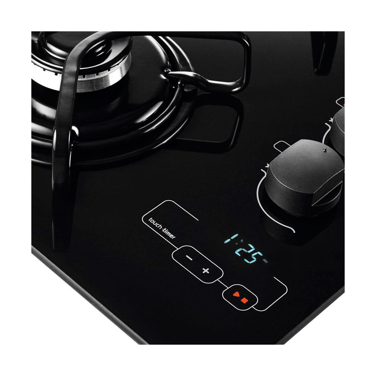 Cooktop A Gás Brastemp Ative! Preto Com 4 Bocas E Acendimento ...