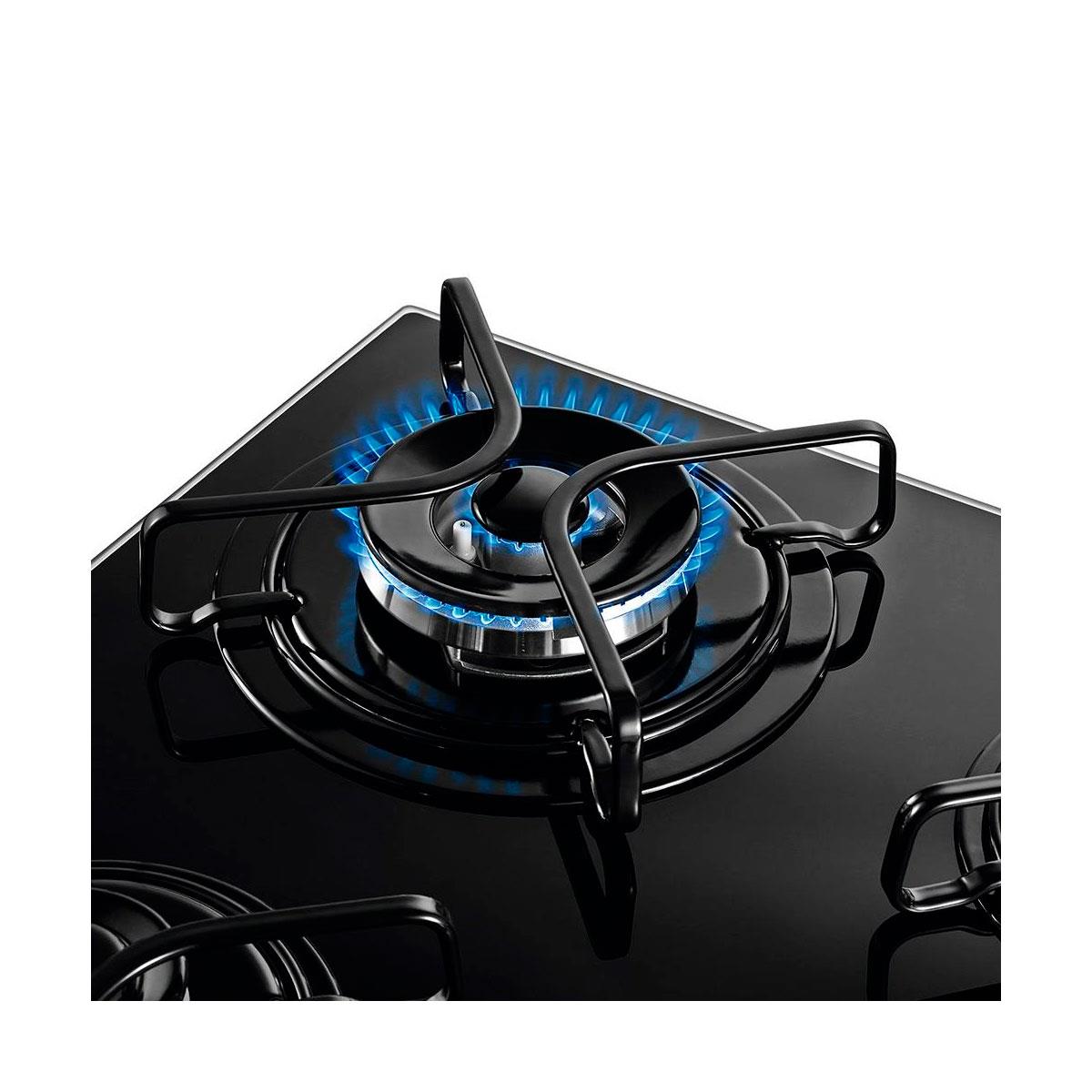 Cooktop a Gás Brastemp Ative! Preto com 4 bocas e Acendimento