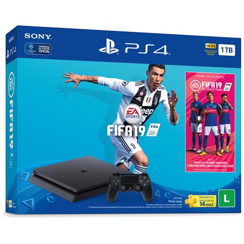 Sony Playstation 4 Slim 2215B 1 TB Bivolt + 1 Jogo (Fifa 21)