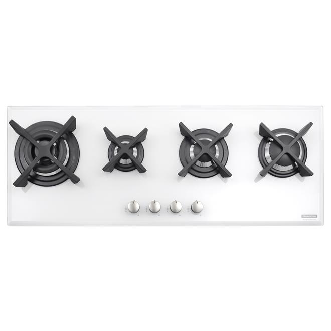 Cooktop a Gás Tramontina Prime Linear Vidro Temperado Branco