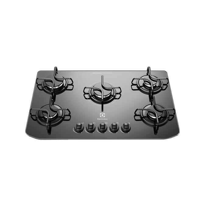 Cooktop à Gás Electrolux 5 Bocas Preto Bivolt GC70V