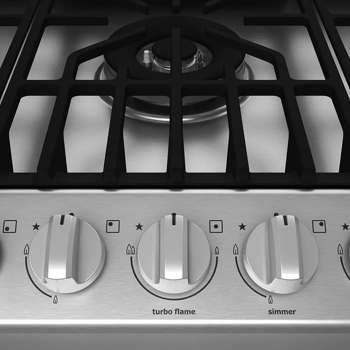 Cooktop a Gás Electrolux GCI66 Icon Turbo Flame 5 Bocas Bivolt