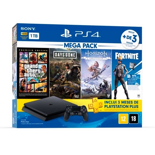 Console Sony Playstation 4 Slim Mega Pack V6 CUH-2214B-V6