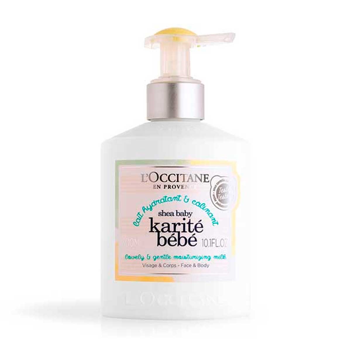 Leite L'Occitane Hidratante Rosto e Corpo Karité Bebê 300ml