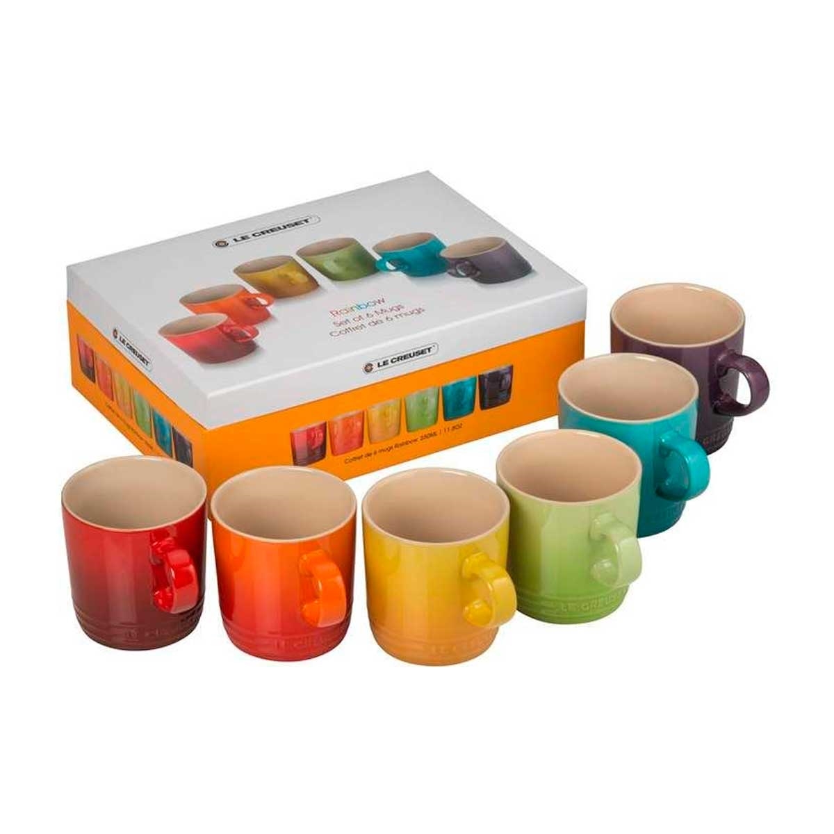 Kit Le Creuset com 6 Canecas de 350ml