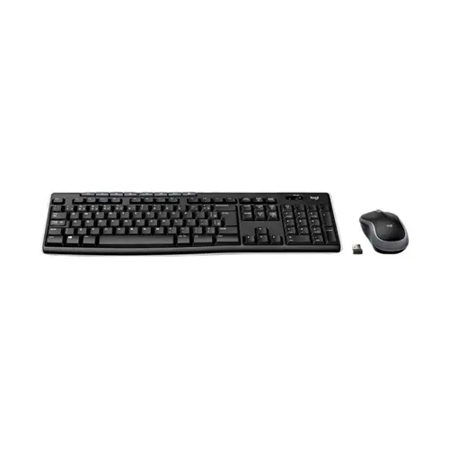 Teclado e Mouse Logitech MK270 Sem Fio Multimídia Preto